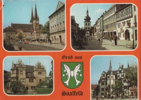 Saalfeld - u.a. Blankenburger Straße - 1986 Saalfeld - u.a. Blankenburger Straße - 1986