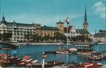 Zürich - Schweiz - Kirche am Ufer Zürich - Schweiz - Kirche am Ufer