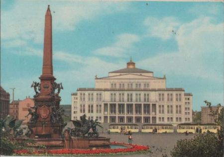 Leipzig - Opernhaus am Karl-Marx-Platz - 1963 Leipzig - Opernhaus am Karl-Marx-Platz - 1963