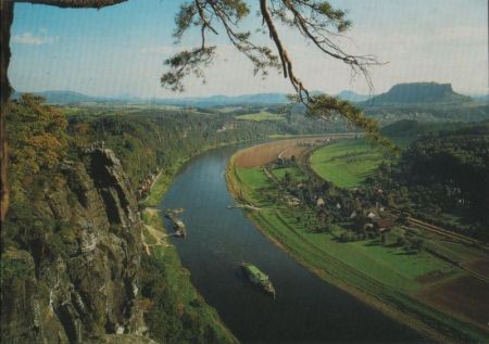 Rathen - Blick von der Bastei - ca. 1990 Rathen - Blick von der Bastei - ca. 1990