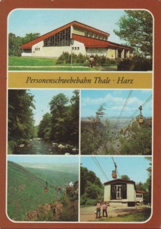 Thale - Personenschwebebahn, u.a. Talstation - 1984 Thale - Personenschwebebahn, u.a. Talstation - 1984