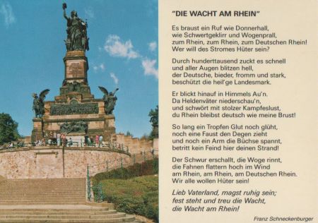Rüdesheim am Rhein - Wacht am Rhein - ca. 1995 Rüdesheim am Rhein - Wacht am Rhein - ca. 1995