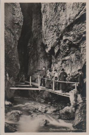 Schweiz - Adelboden - Cholerenschlucht - ca. 1935 Schweiz - Adelboden - Cholerenschlucht - ca. 1935