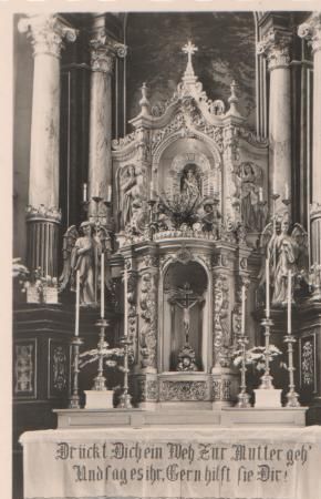 Lohr - Mariabuchen - Gnadenaltar - ca. 1955 Lohr - Mariabuchen - Gnadenaltar - ca. 1955