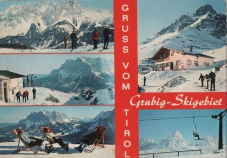 Österreich - Tirol - Grubig-Skigebiet - ca. 1980 Österreich - Tirol - Grubig-Skigebiet - ca. 1980