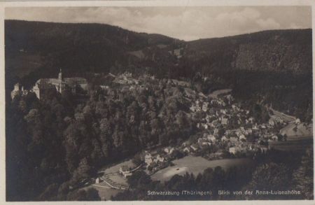 Schwarzburg - Blick von Anna-Luisenhöhe - ca. 1940 Schwarzburg - Blick von Anna-Luisenhöhe - ca. 1940