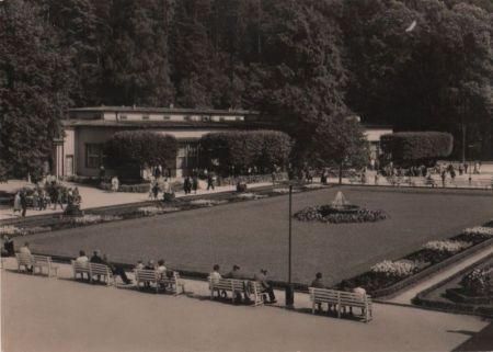 Bad Elster - HO-Badecafe am Badeplatz - 1964 Bad Elster - HO-Badecafe am Badeplatz - 1964