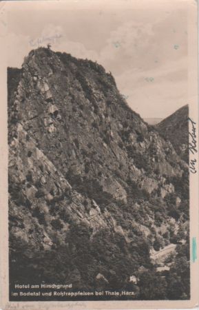 Thale - Bodetal und Roßtrappfelsen - 1956 Thale - Bodetal und Roßtrappfelsen - 1956