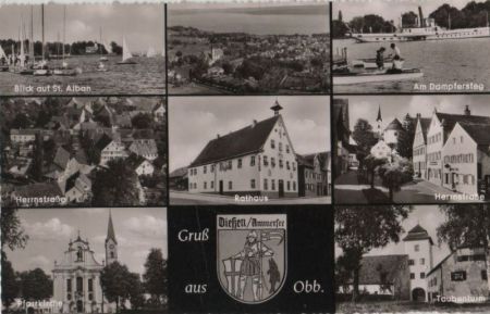 Dießen - u.a. Rathaus - ca. 1960 Dießen - u.a. Rathaus - ca. 1960