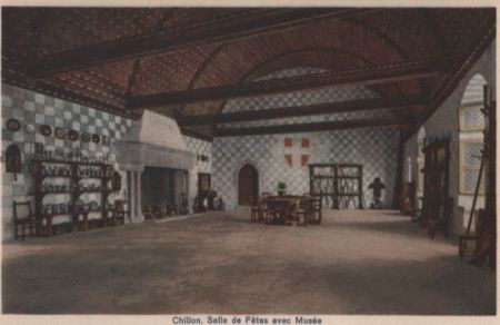 Schweiz - Chillon - Salle de Fetes avec Musee - ca. 1950 Schweiz - Chillon - Salle de Fetes avec Musee - ca. 1950