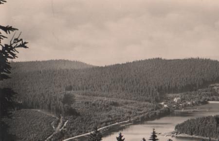 Frankenhain - Lütschetalsperre in Thüringen - 1960 Frankenhain - Lütschetalsperre in Thüringen - 1960