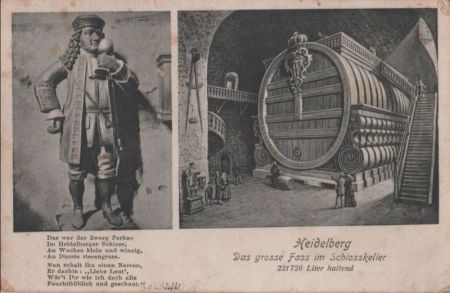Heidelberg - Das grosse Fass - ca. 1920 Heidelberg - Das grosse Fass - ca. 1920