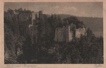 Kurort Oybin - Kloster und Burgruine - ca. 1940 Kurort Oybin - Kloster und Burgruine - ca. 1940