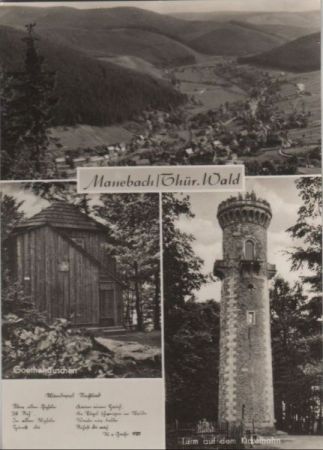 Ilmenau-Manebach - u.a. Turm - 1973 Ilmenau-Manebach - u.a. Turm - 1973