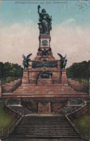 Rüdesheim, Niederwalddenkmal - 1925 Rüdesheim, Niederwalddenkmal - 1925
