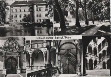 Österreich - Spittal an der Drau - Schloss Porcia - ca. 1960 Österreich - Spittal an der Drau - Schloss Porcia - ca. 1960