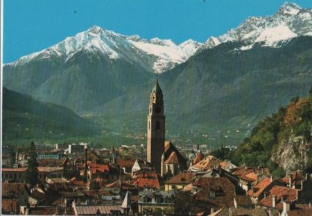 Italien - Meran - Merano - Blick gegen Zielspitze - ca. 1980 Italien - Meran - Merano - Blick gegen Zielspitze - ca. 1980