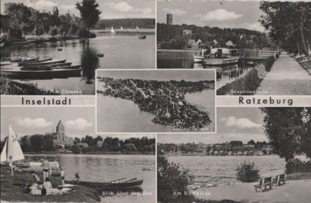 Ratzeburg - u.a. Blick über den See - 1960 Ratzeburg - u.a. Blick über den See - 1960