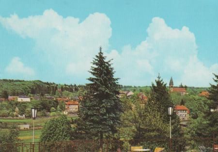 Friedrichsbrunn - Blick von der Terrasse des Sanatoriums Ernst Thälmann - 1974 Friedrichsbrunn - Blick von der Terrasse des Sanatoriums Ernst Thälmann - 1974