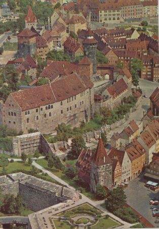 Nürnberg - Luftbild der Burg - ca. 1975 Nürnberg - Luftbild der Burg - ca. 1975