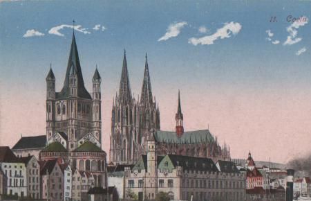 Coeln Köln - Panorama - ca. 1925 Coeln Köln - Panorama - ca. 1925