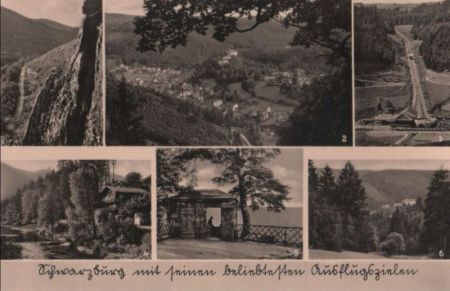 Schwarzburg - Ausflugsziele u.a. Bergbahn - ca. 1965 Schwarzburg - Ausflugsziele u.a. Bergbahn - ca. 1965