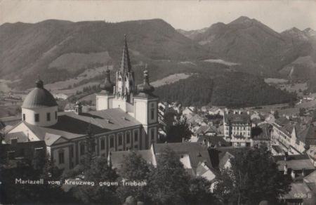 Österreich - Mariazell - vom Kreuzweg gegen Triebein - 1959 Österreich - Mariazell - vom Kreuzweg gegen Triebein - 1959