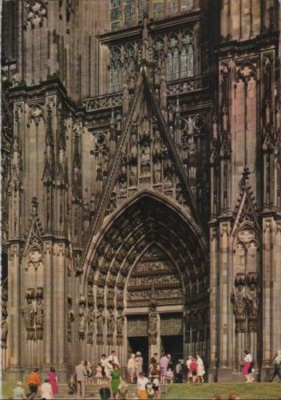 Köln - Dom, Westportal - 1968 Köln - Dom, Westportal - 1968