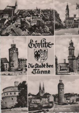 Görlitz - u.a. Peterskirche und Nikolaiturm - 1963 Görlitz - u.a. Peterskirche und Nikolaiturm - 1963