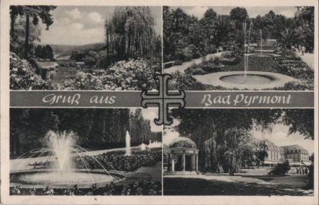 Bad Pyrmont - mit 4 Bildern - 1957 Bad Pyrmont - mit 4 Bildern - 1957