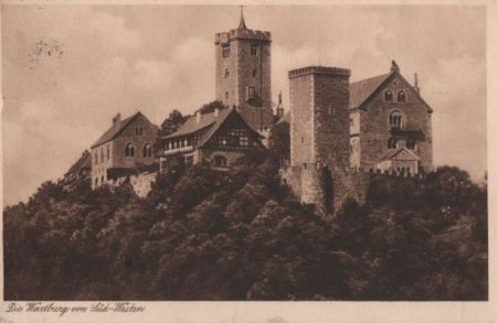 Eisenach - Wartburg von Süd-Westen - 1932 Eisenach - Wartburg von Süd-Westen - 1932
