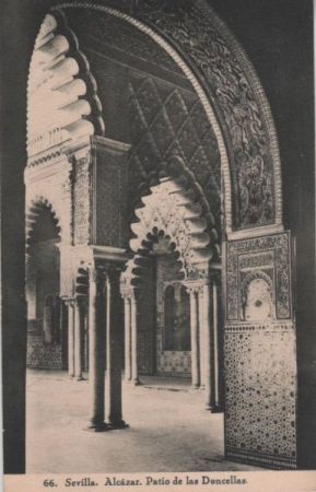 Spanien - Sevilla - Alcazar, Patio de las Doncellas - ca. 1930 Spanien - Sevilla - Alcazar, Patio de las Doncellas - ca. 1930