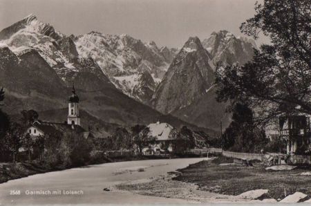 Garmisch-Partenkirchen - mit Loisach - 1966 Garmisch-Partenkirchen - mit Loisach - 1966