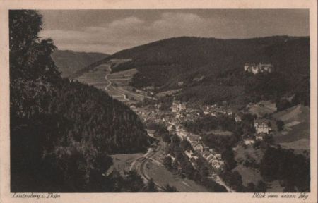 Leutenberg - Blick vom neuen Weg - 1936 Leutenberg - Blick vom neuen Weg - 1936