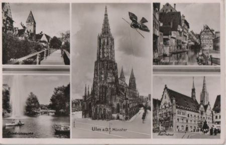 Ulm - u.a. Partie an der Blau - ca. 1955 Ulm - u.a. Partie an der Blau - ca. 1955