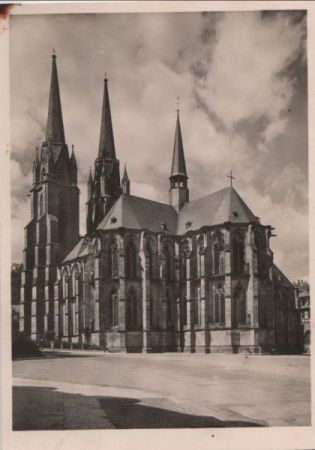 Marburg - Elisabeth-Kirche - ca. 1960 Marburg - Elisabeth-Kirche - ca. 1960