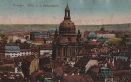 Dresden - Blick von der Kreuzkirche - 1928 Dresden - Blick von der Kreuzkirche - 1928