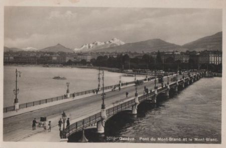Schweiz - Genf - Pont du Mont-Blanc - ca. 1950 Schweiz - Genf - Pont du Mont-Blanc - ca. 1950