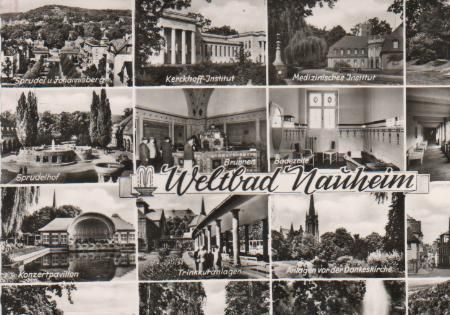 Bad Nauheim - Sprudel und Johannisberg, Sprudelhof, Konzertpavillon, Kurhaus, Kerckhoff-Institut, Brunnen, Bad Nauheim - Sprudel und Johannisberg, Sprudelhof, Konzertpavillon, Kurhaus, Kerckhoff-Institut, Brunnen,