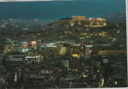 Athen - Griechenland - Ausblick in der Nacht Athen - Griechenland - Ausblick in der Nacht