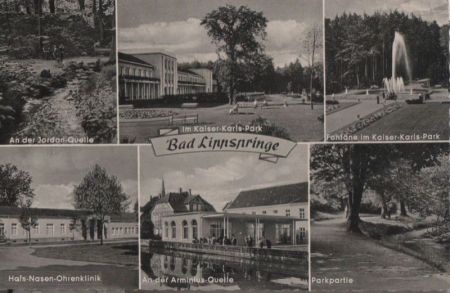 Bad Lippspringe - u.a. Parkpartie - ca. 1955 Bad Lippspringe - u.a. Parkpartie - ca. 1955