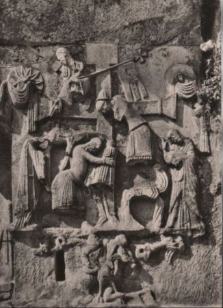 Horn-Bad Meinberg, Exeernsteine - Relief in Felswand - ca. 1960 Horn-Bad Meinberg, Exeernsteine - Relief in Felswand - ca. 1960