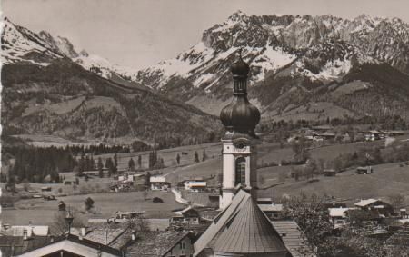 Reit im Winkl mit Zahmen Kaiser - 1955 Reit im Winkl mit Zahmen Kaiser - 1955