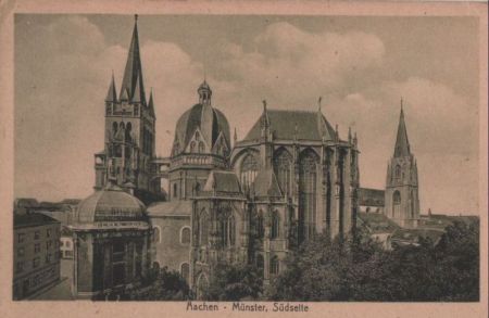 Aachen - Münster, Südseite - ca. 1935 Aachen - Münster, Südseite - ca. 1935