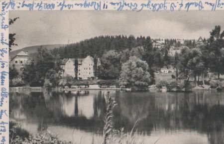 Braunlage - Gondelteich mit Hütteberg - 1952 Braunlage - Gondelteich mit Hütteberg - 1952