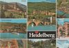 Heidelberg - Neckarpartie, Großes Fass, Alte Brücke und Schloss, Kornmarkt, Luftaufnahme, Schlosshof