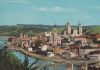 Passau - Donaupartie mit Hafen - ca. 1975