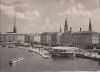 Hamburg - Jungfernstieg und Binnenalster - ca. 1955