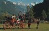 Schweiz - Interlaken - Pferdekutsche mit Mönche und Jungfrau - ca. 1960
