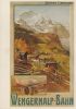 Schweiz - Wengernalpbahn - ehemaliges Plakat - ca. 1990